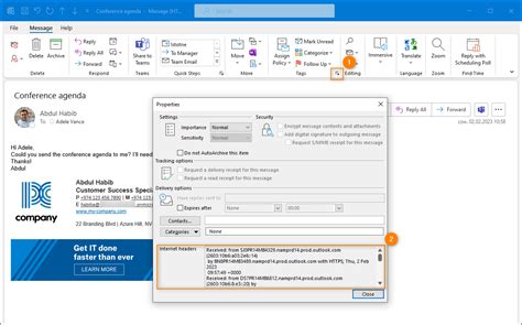 How To View Message Headers In Outlook And Owa How To View Message Headers In Outlook And Owa