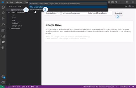 Setting Up Google Drive In Remote File Sync For Vs Code Setting Up Google Drive In Remote File Sync For Vs Code