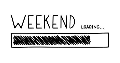 Weekend Loading Bar Infographics Design Element With Status Of Week Weekend Loading Bar Infographics Design Element With Status Of Week